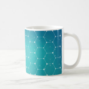 Mug Motif bleu d'ADN de Teal