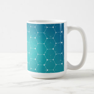 Mug Motif bleu d'ADN de Teal