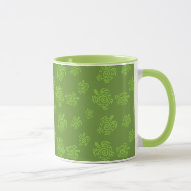 Mug Motif bleu de tortue (Droite)