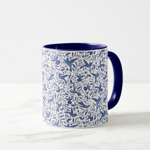 Mug Motif bleu d'oiseaux de Delft