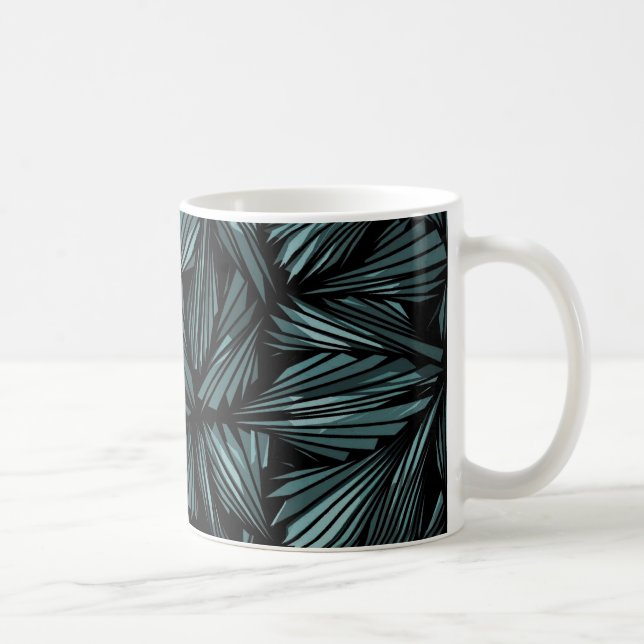 Mug Motif bleu verre brisé Abstrait (Droite)
