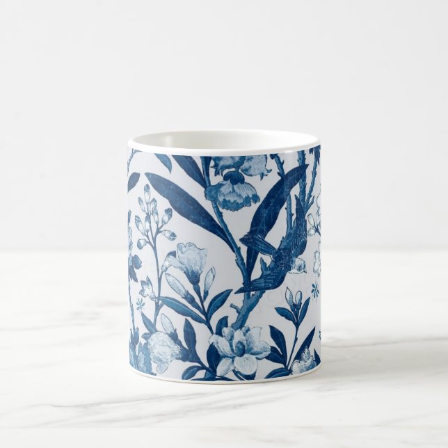 Mug Motif botanique bleu (Centre)