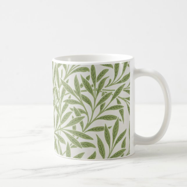 Mug Motif botanique floral vert de William Morris (Droite)