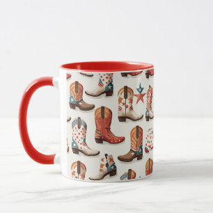 Mug Motif bottes Cowboy