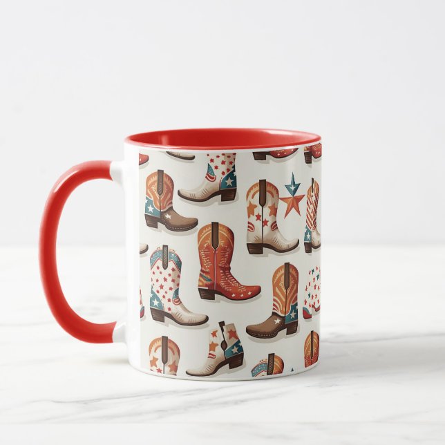 Mug Motif bottes Cowboy (Gauche)