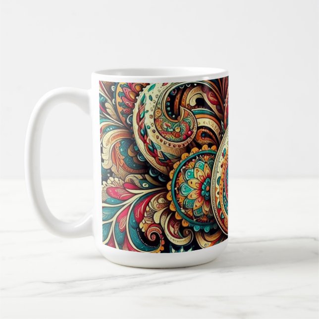 Mug motif cachemire (Gauche)