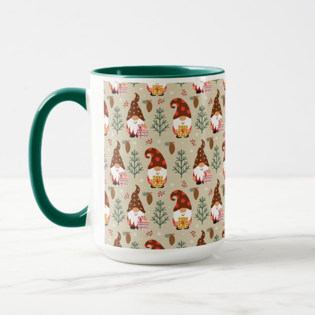 Mug Motif cadeau Noël Gnomes (Gauche)
