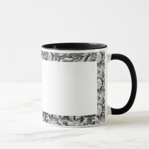 Mug Motif Camouflage urbain - Noir & Gris