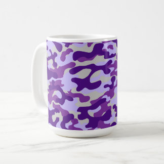 Mug Motif camouflage violet