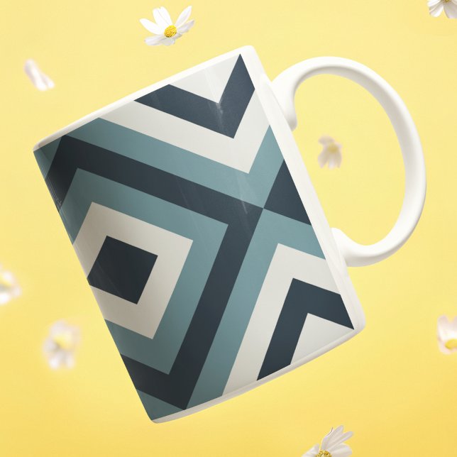 Mug Motif Carré bleu (Mugs)