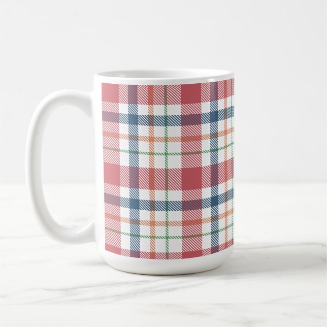 Mug Motif carreaux classique (Gauche)