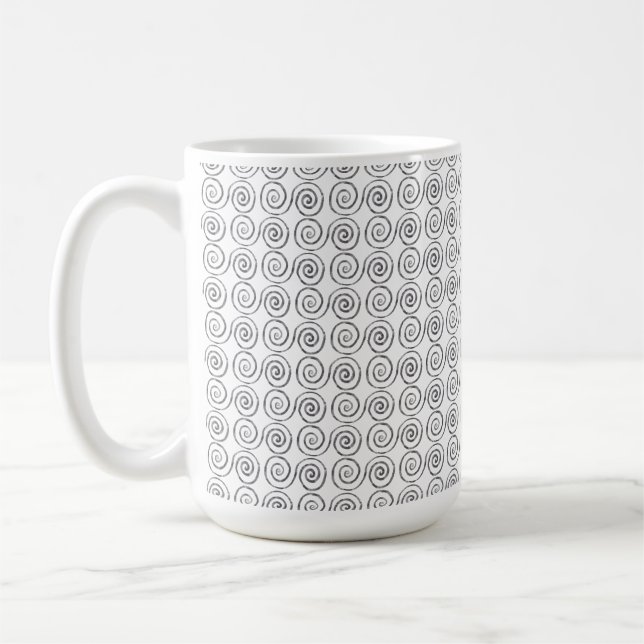 Mug Motif celtique à double spirale (Gauche)