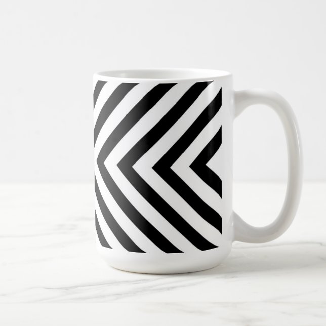 Mug Motif Chevron Abstrait moderne (Droite)