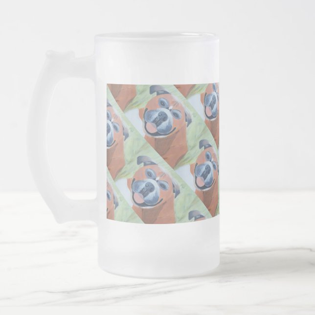 mug motif chien boxer (Gauche)