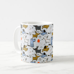 Mug Motif chien mignon Doodle