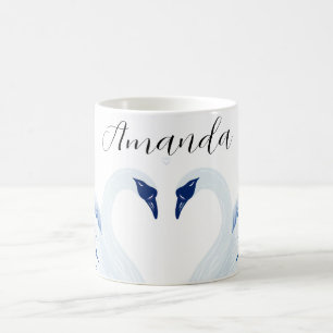 Mug Motif chinois des ailes cygne