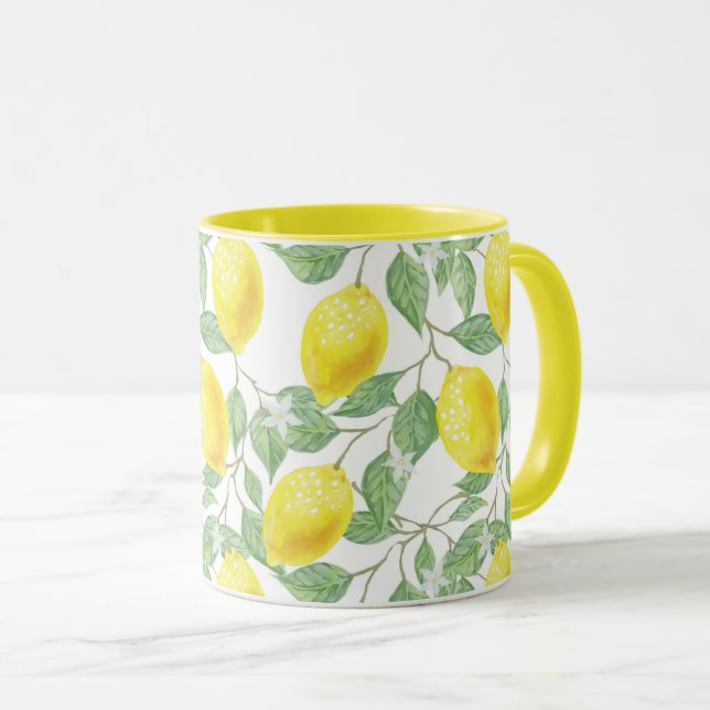 Mug Motif citron (Devant droit)