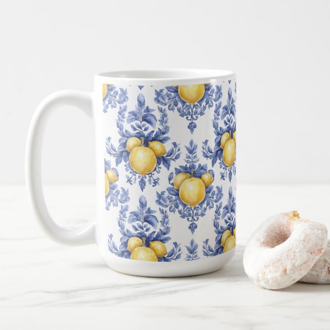 Mug Motif Citron Méditerranéen  (Avec donut)