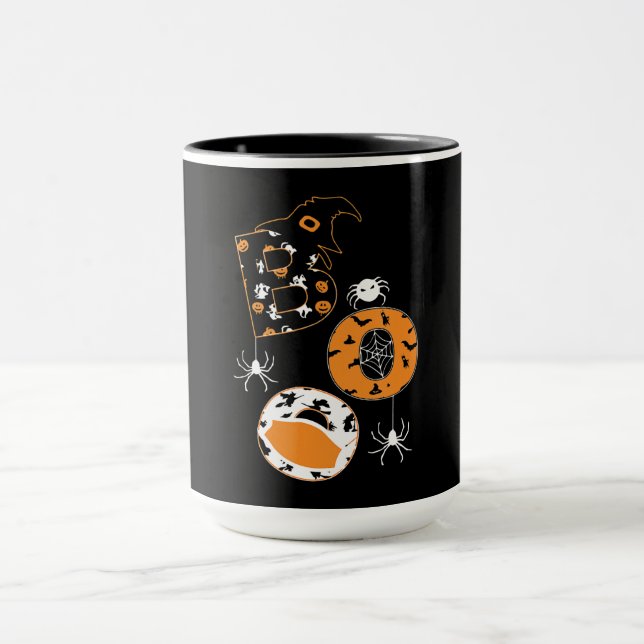 Mug Motif Citrouille Boo Mask Spider Witder (Centre)