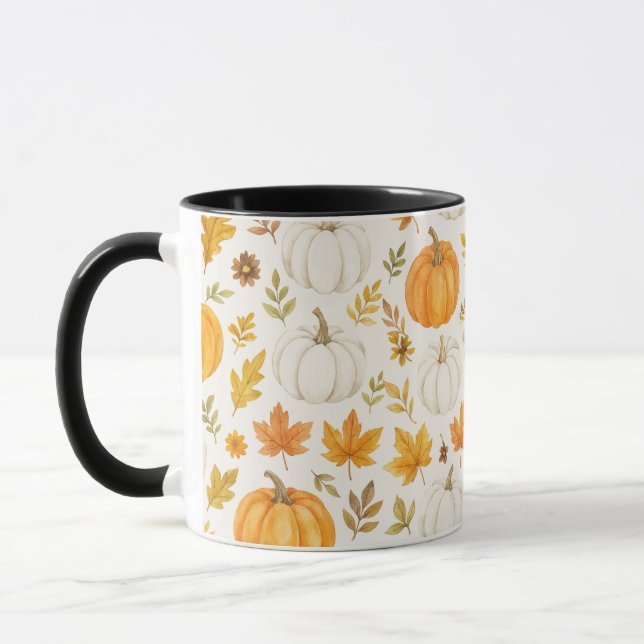 Mug Motif Citrouille mignon | Thanksgiving (Gauche)