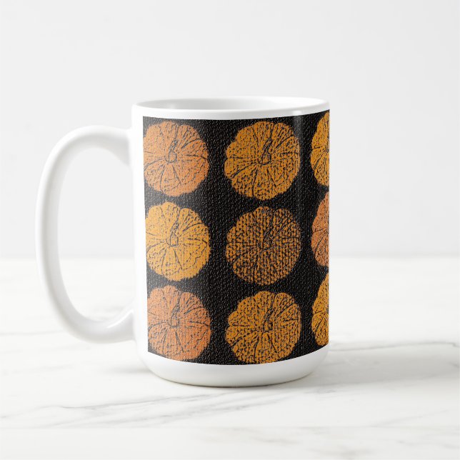 Mug Motif citrouille Orange (Gauche)