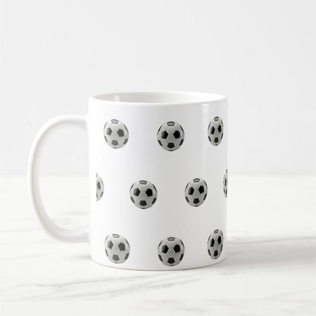 Mug Motif classique de balle de football (Gauche)