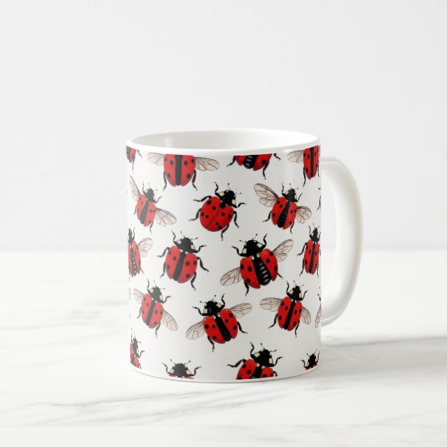 Mug Motif coccinelle (Devant droit)