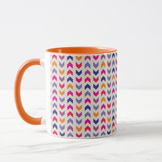 Mug Motif coloré aztèque de Chevron (Gauche)