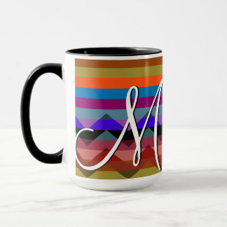 Mug Motif coloré Chevron Stripes #2