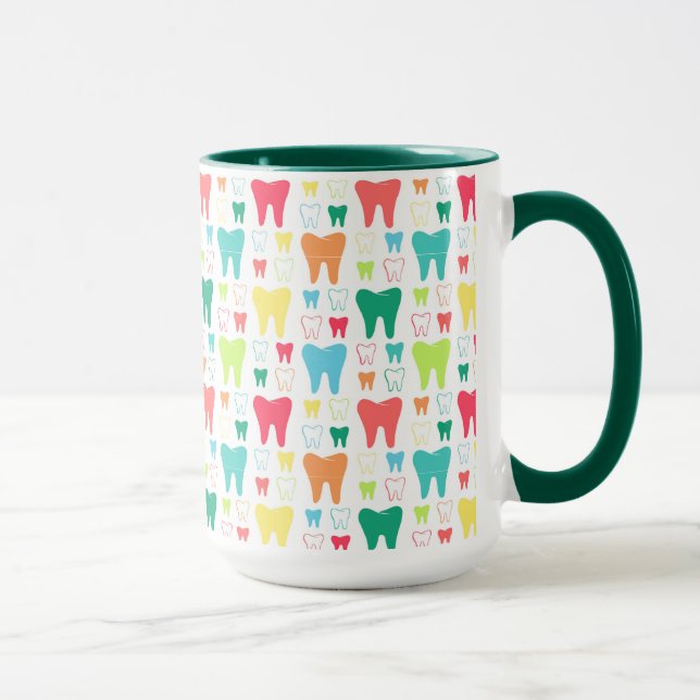 Mug Motif coloré de dents (Droite)