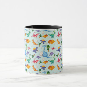 Mug Motif coloré de dinosaures