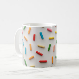 Mug Motif coloré de paillettes arc-en-ciel