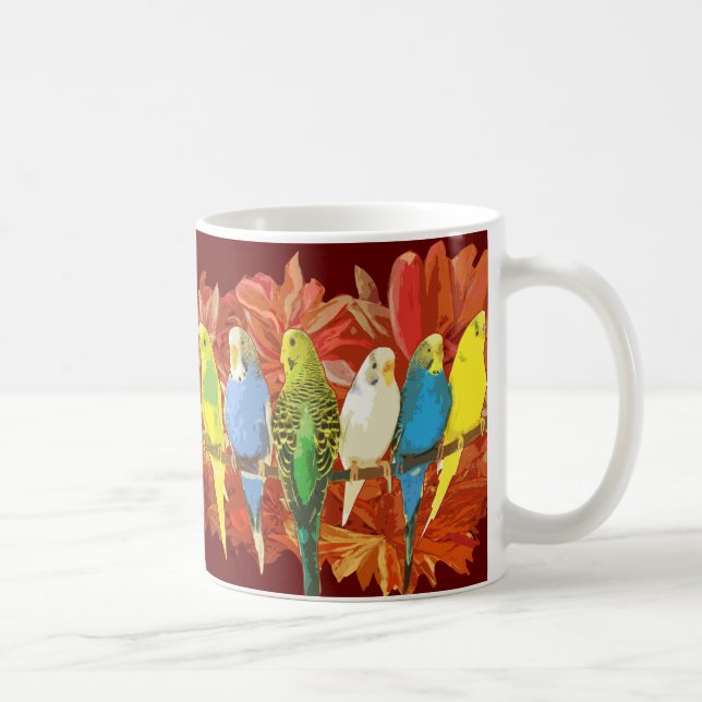 Mug Motif coloré de perruches (Droite)