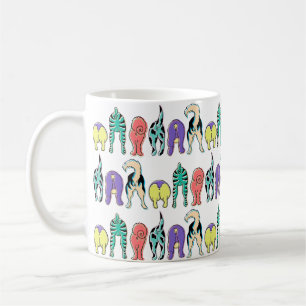Mug Motif coloré des boutons de chien