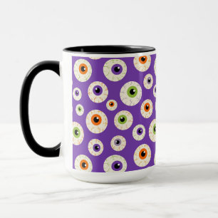 Mug Motif coloré Halloween Eyeballs