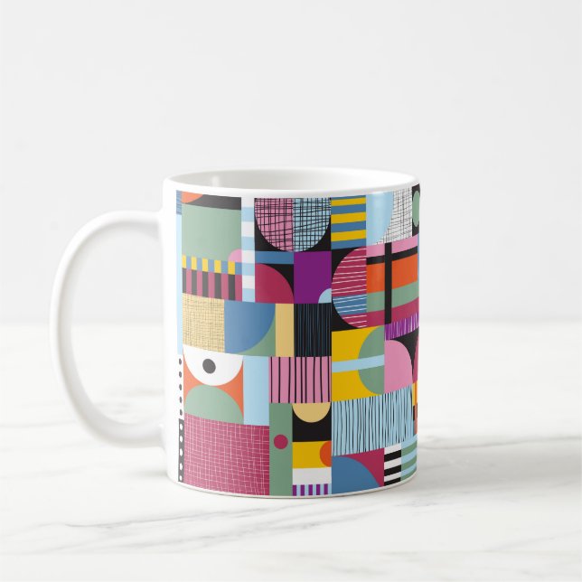 Mug Motif coloré scandinave (Gauche)