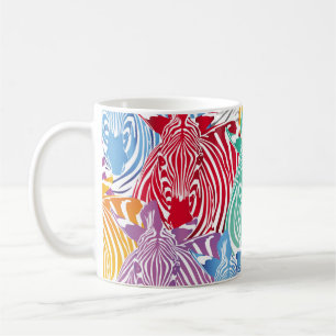 Mug Motif coloré zèbre sans soudure. Textu animal sauv