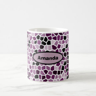 Mug Motif Cool Magenta Purple Rose Personnalisé