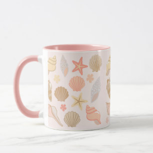 Mug Motif Coquilles de Mer Roses