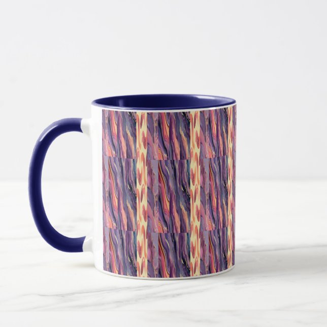 Mug motif corail et violet (Gauche)