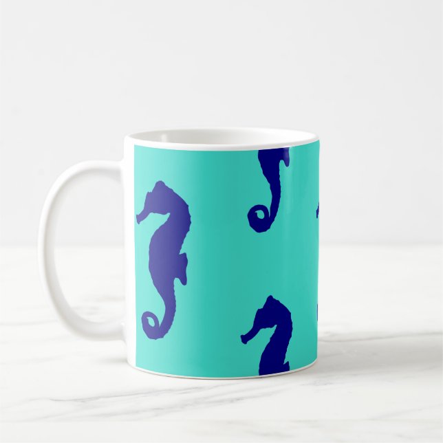 Mug Motif côtier bleu Turquoise (Gauche)