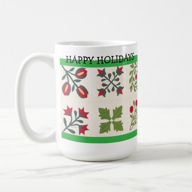 Mug Motif coutume Vintage vacances de Noël (Gauche)