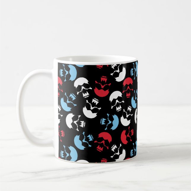 Mug Motif crâne multicolore (Gauche)