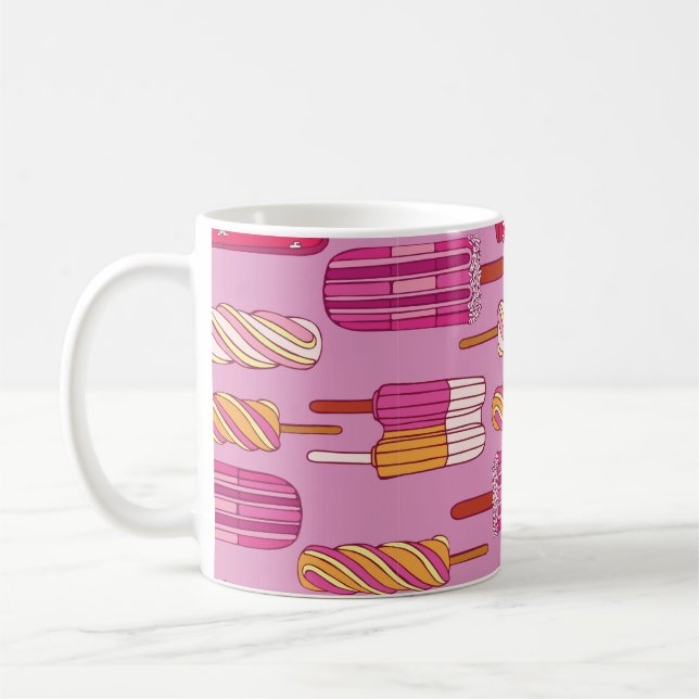Mug Motif crème glacée, illustration.  (Gauche)