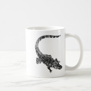Mug Motif Crocodile Alligator Reptile Dents Animal Cro