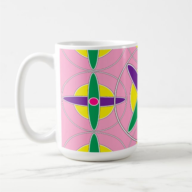 Mug Motif croisé géométrique jouable (Gauche)