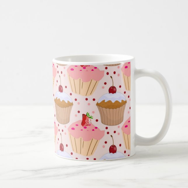 Mug Motif Cupcake rose (Droite)