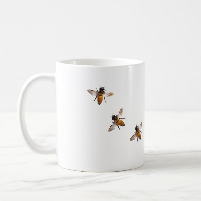 Mug Motif d'abeilles au miel (Gauche)