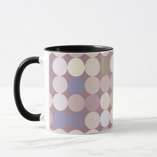 Mug Motif d'abrégé sur cercles de tissu (Gauche)