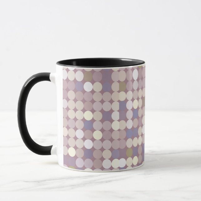 Mug Motif d'abrégé sur cercles de tissu (Gauche)